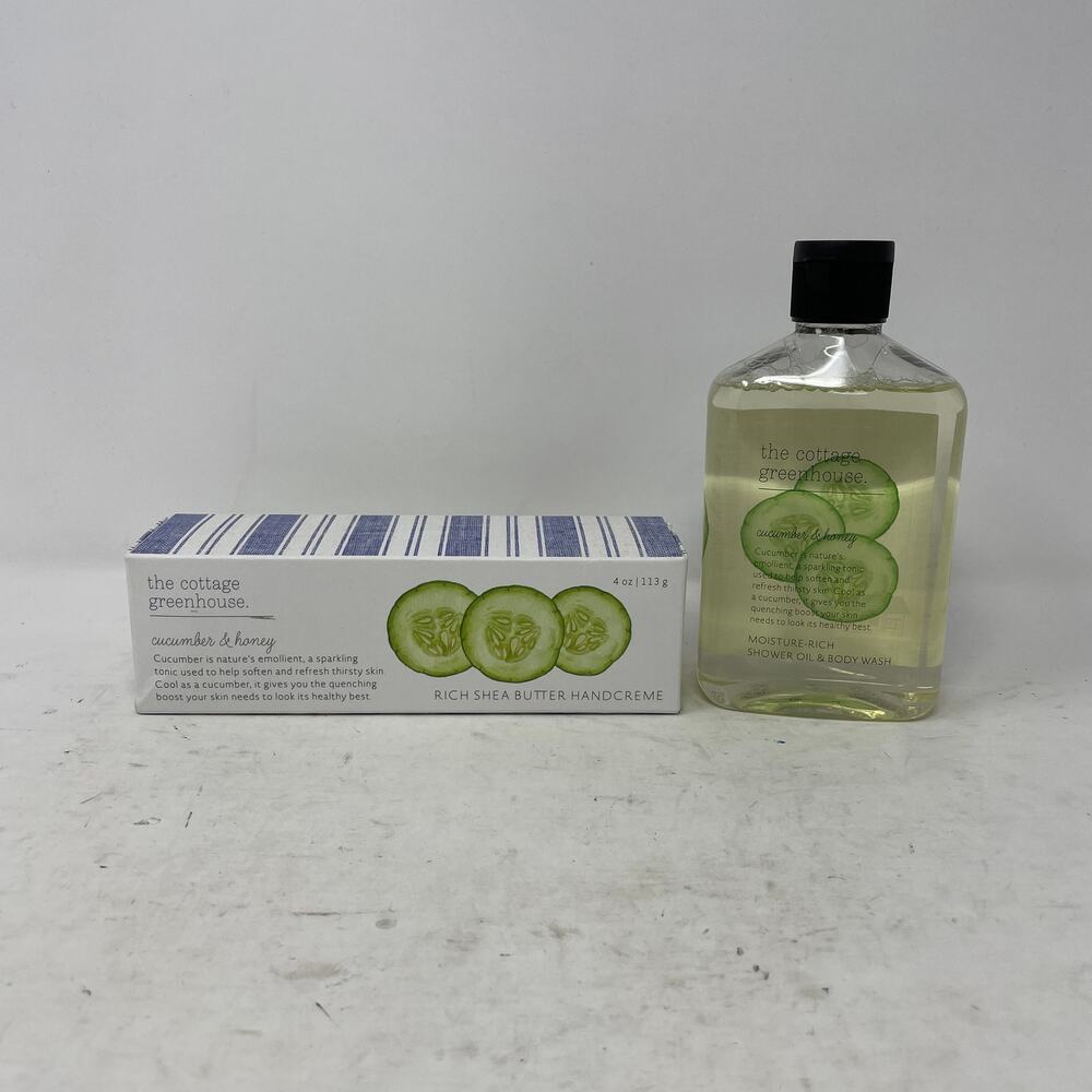 The Cottage Greenhouse Cucumber & Honey Handcreme & Body Wash